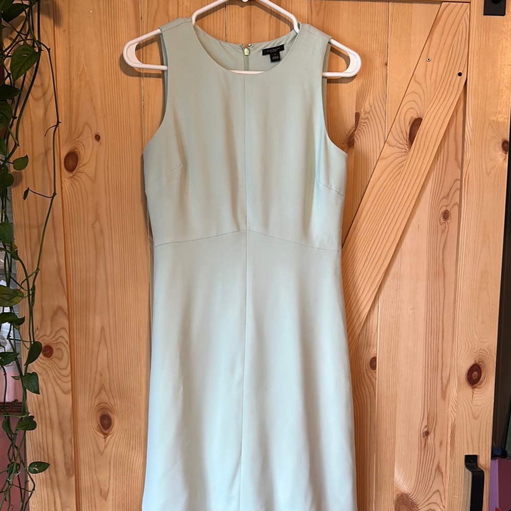 Ann Taylor Sleeveless Light Green Midi Dress